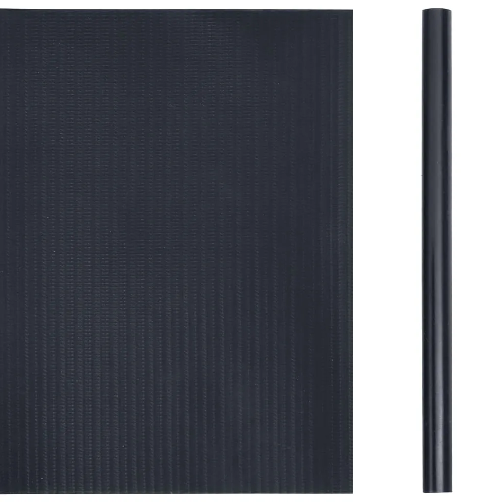 Garden Privacy Screens 4 pcs PVC 35x0.19 m Matte Dark Grey