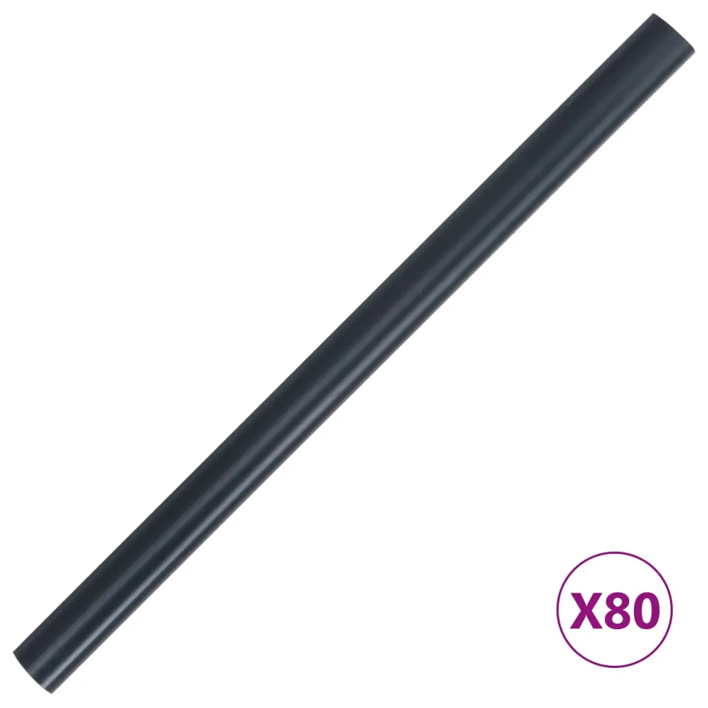 Garden Privacy Screens 4 pcs PVC 35x0.19 m Matte Dark Grey