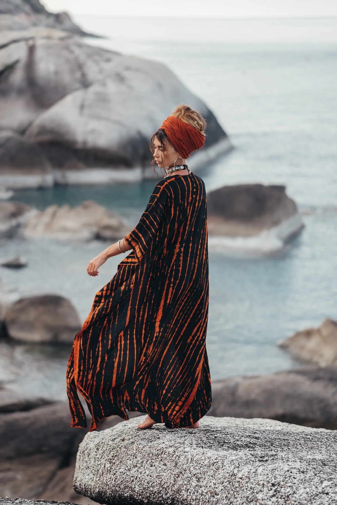 Headscarf Wrap Rachini Rust