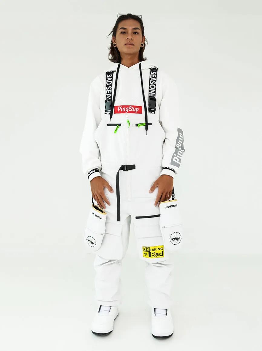 Men's Pingup Unisex Breaking Bad Snowboard Pants Bibs