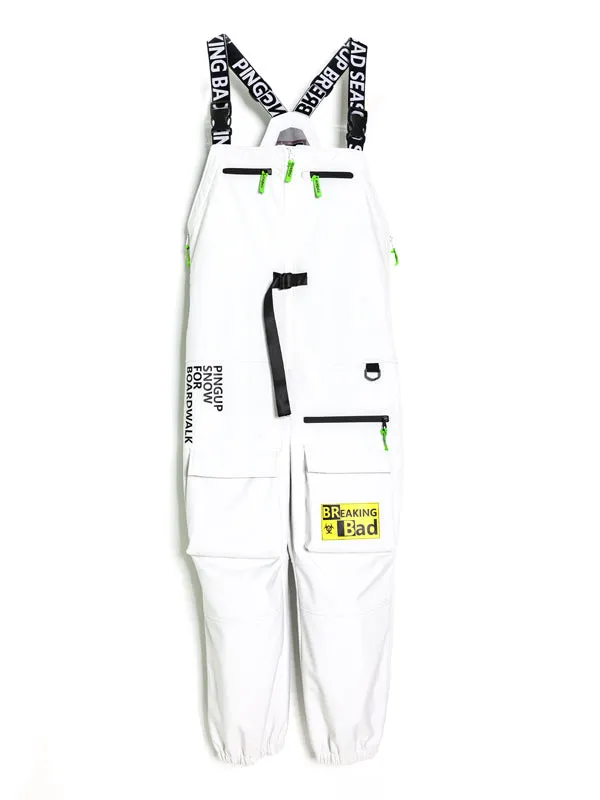 Men's Pingup Unisex Breaking Bad Snowboard Pants Bibs