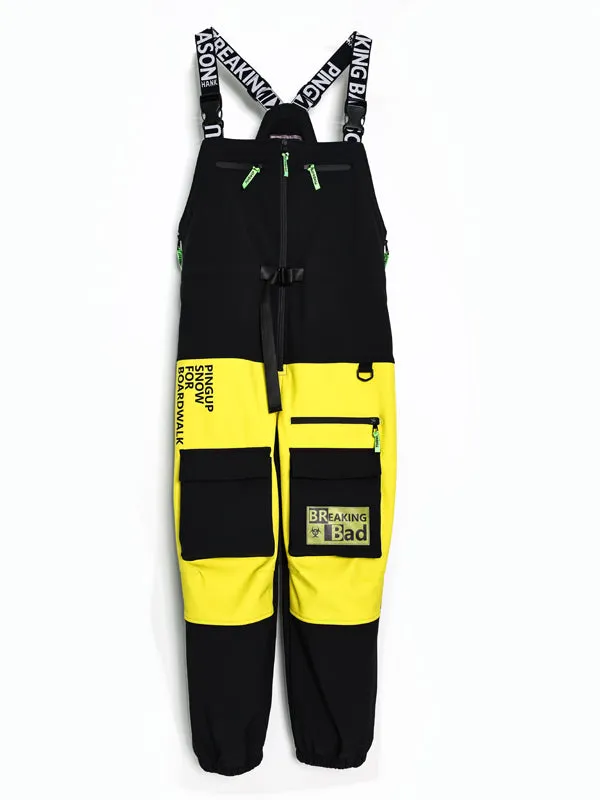 Men's Pingup Unisex Breaking Bad Snowboard Pants Bibs