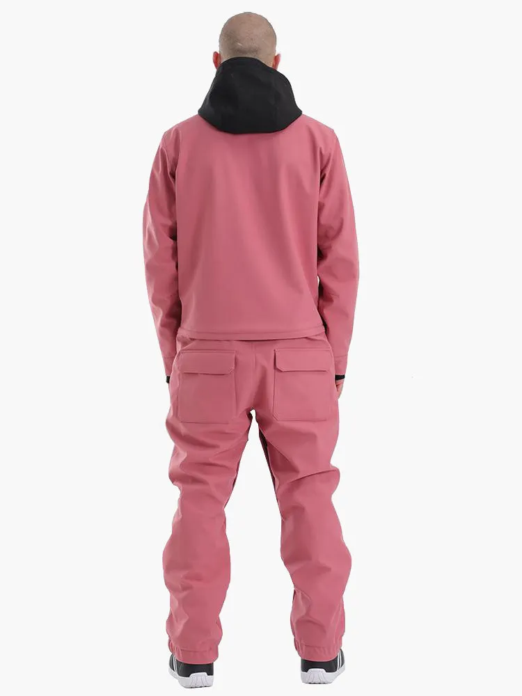 Men's Slope Star Pink One Picece Snowboard Ski Suits