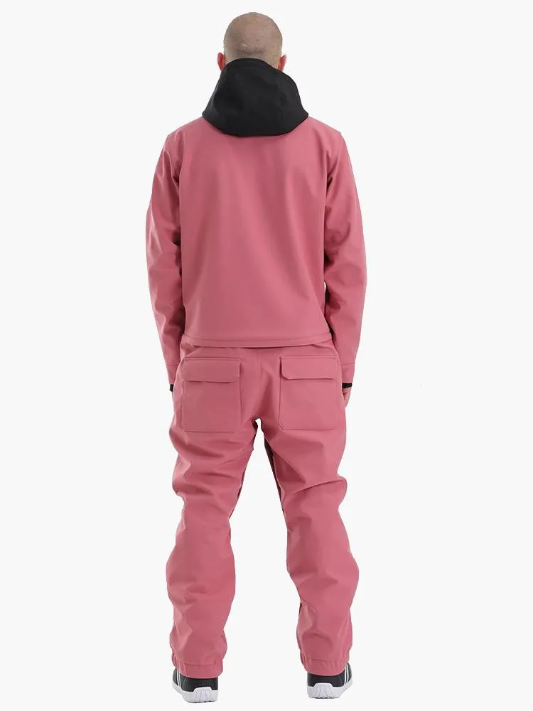 Men's Slope Star Pink One Picece Snowboard Ski Suits