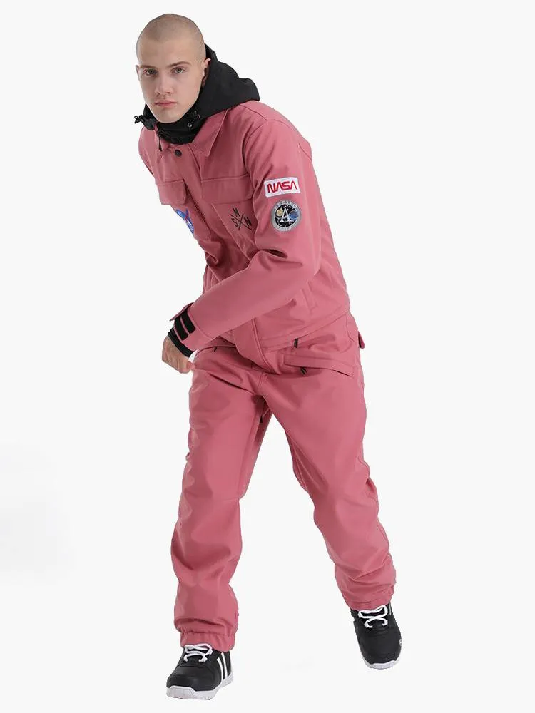 Men's Slope Star Pink One Picece Snowboard Ski Suits