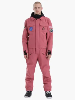 Men's Slope Star Pink One Picece Snowboard Ski Suits