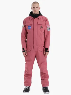 Men's Slope Star Pink One Picece Snowboard Ski Suits