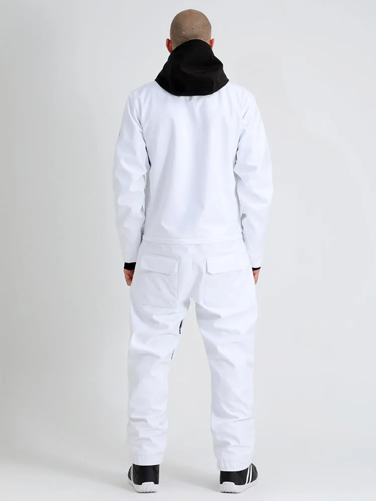 Men's Slope Star White One Picece Snowboard Ski Suits
