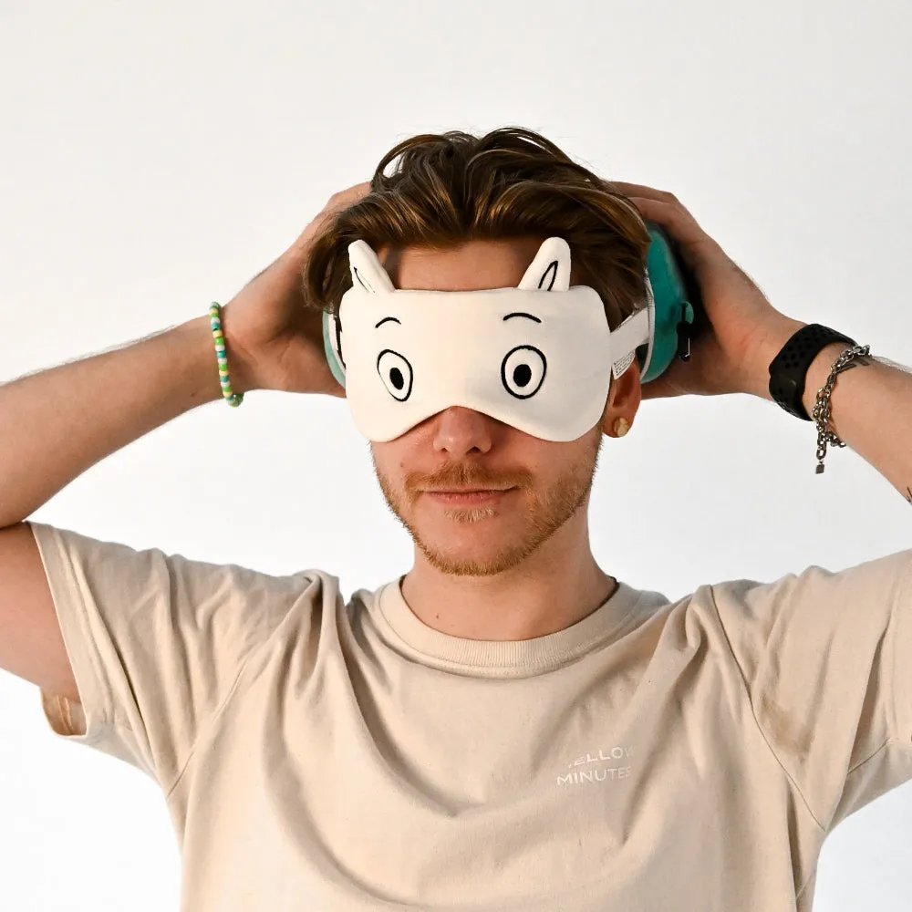 Moomin Relaxeazzz Plush Travel Pillow & Eye Mask - Puckator