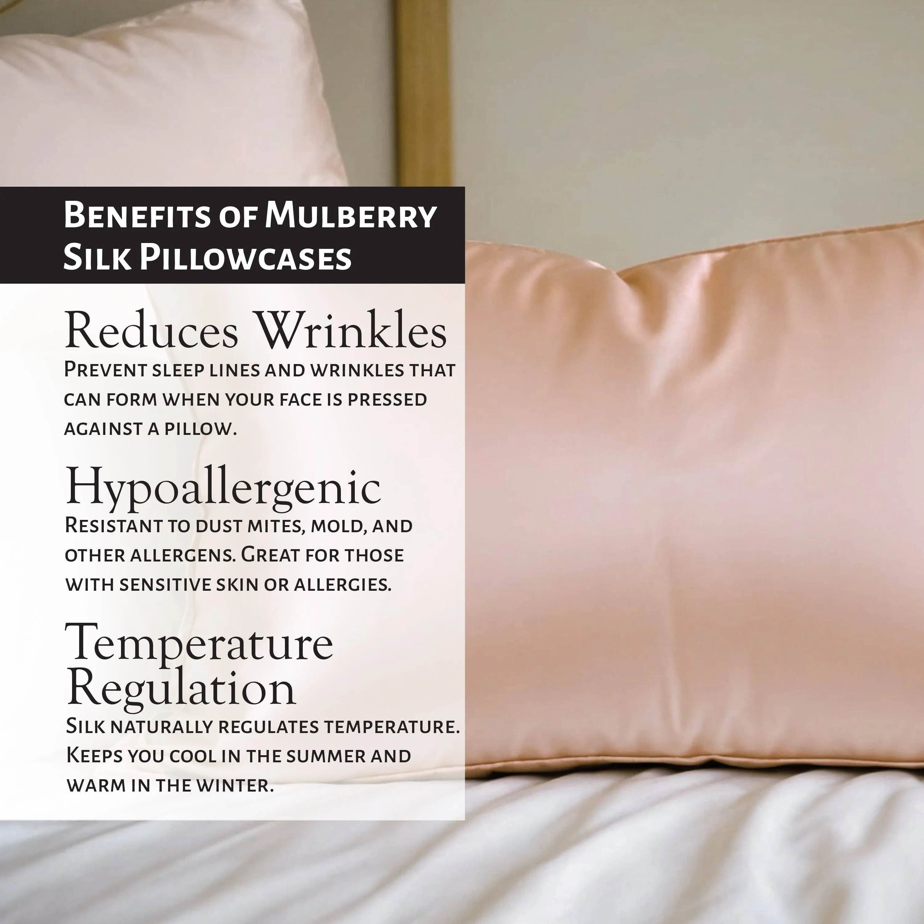 Mulberry Pink Silk Pillowcase