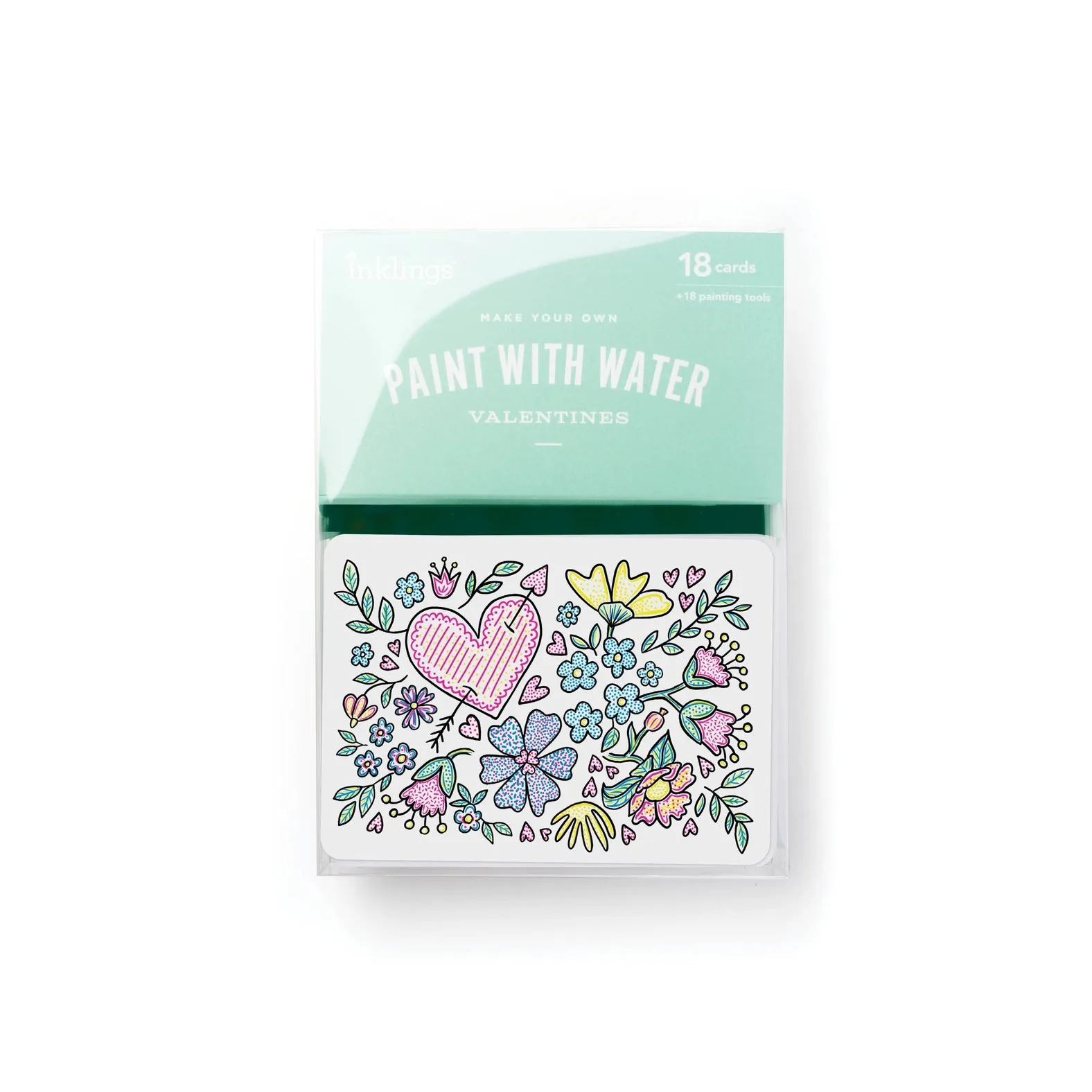 Paint With Water Valentines - Floral