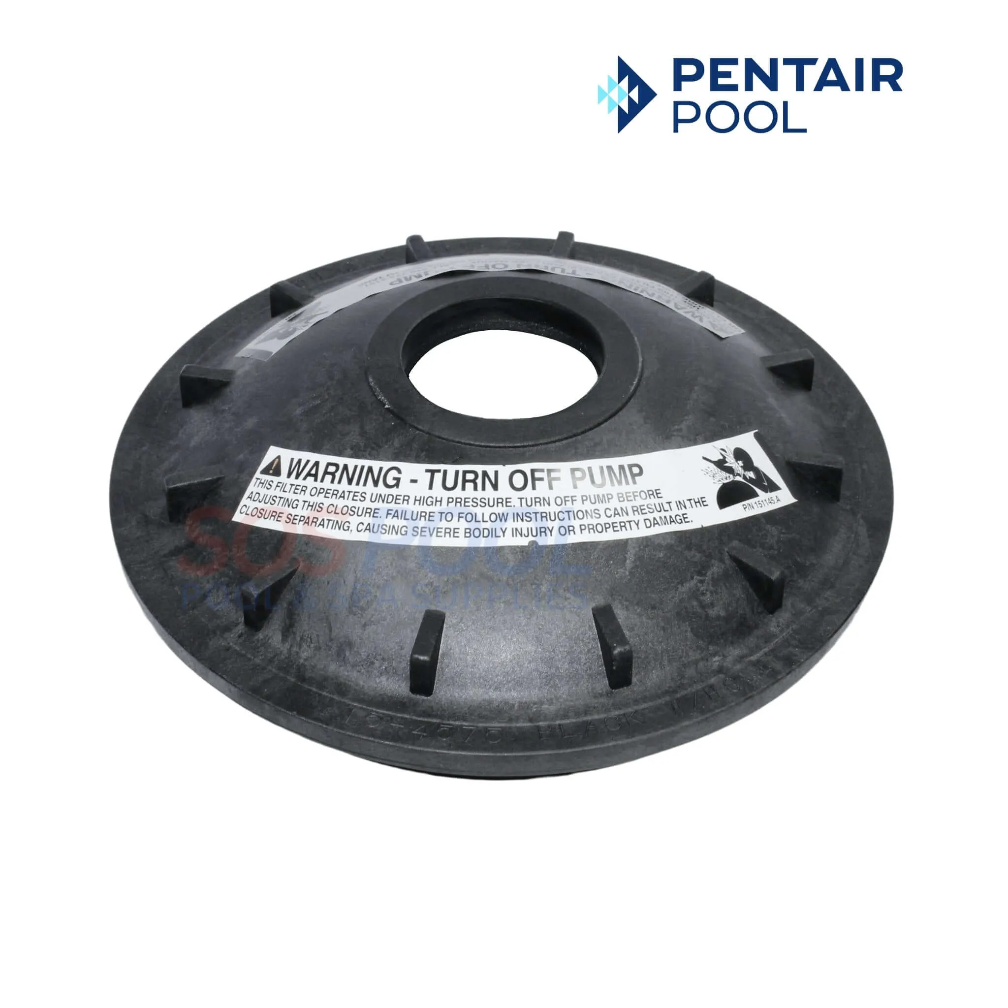 Pentair Black Buttress Threaded Closure Kit For Triton Filters | 154856