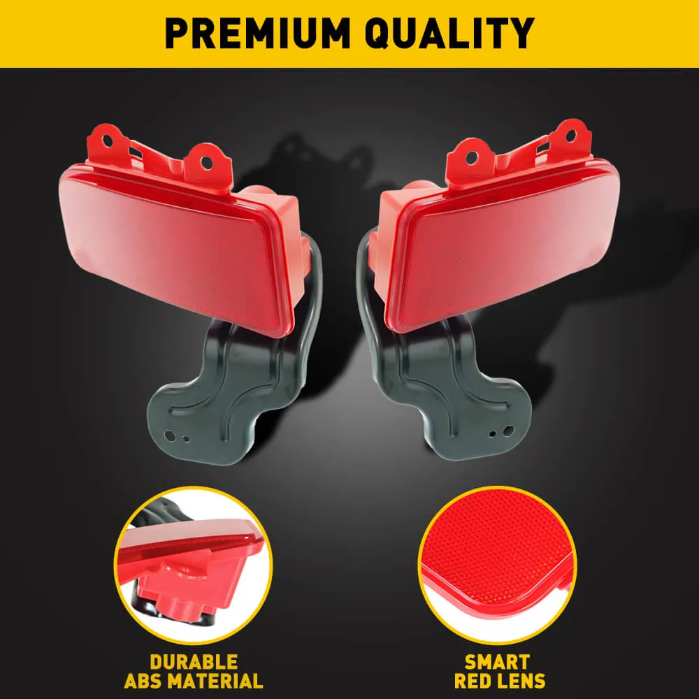 Red Rear Bumper Reflector Lamp Case Compatible with 2015-2016 Honda CRV