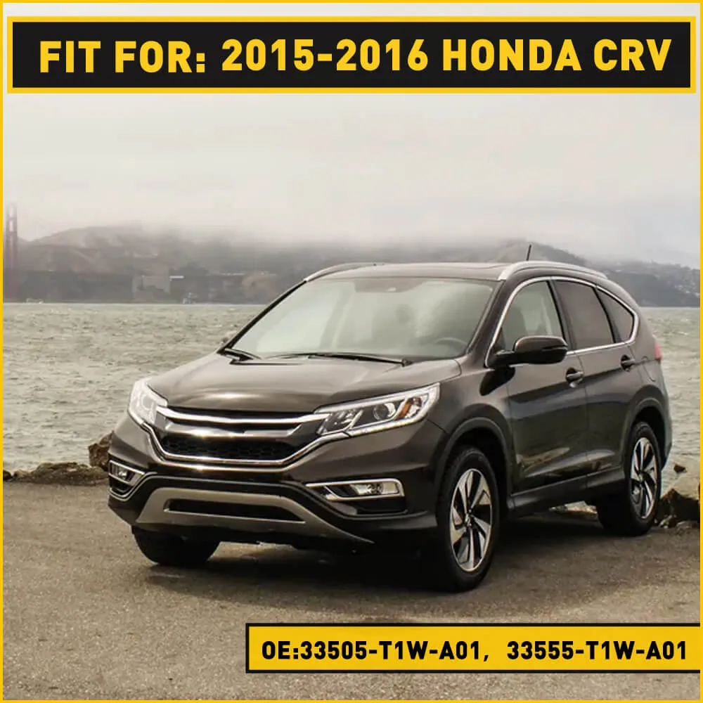 Red Rear Bumper Reflector Lamp Case Compatible with 2015-2016 Honda CRV