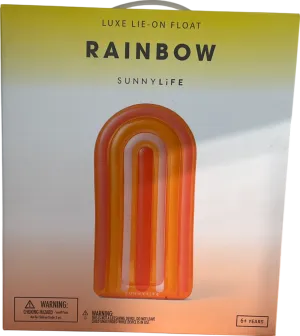 SunnyLife Luxe Lie on Rainbow Float