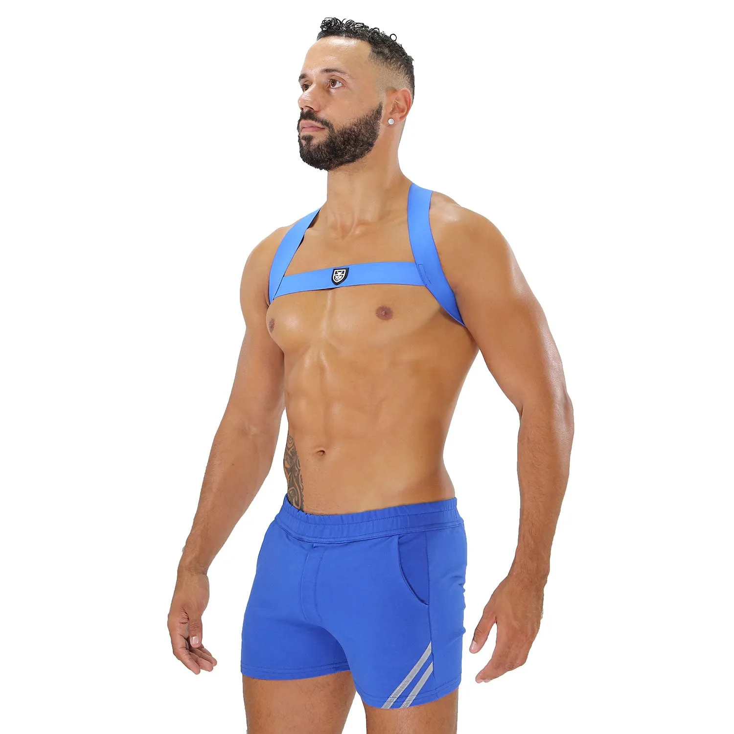TOF Paris Fetish Elastic Harness Blue