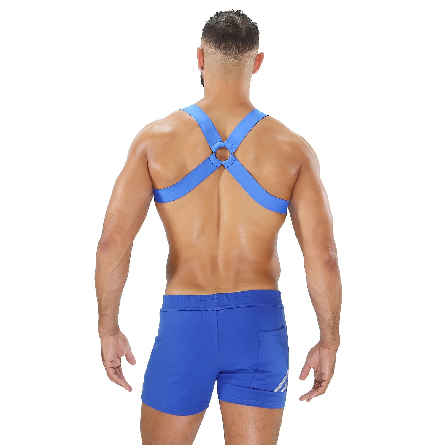 TOF Paris Fetish Elastic Harness Blue