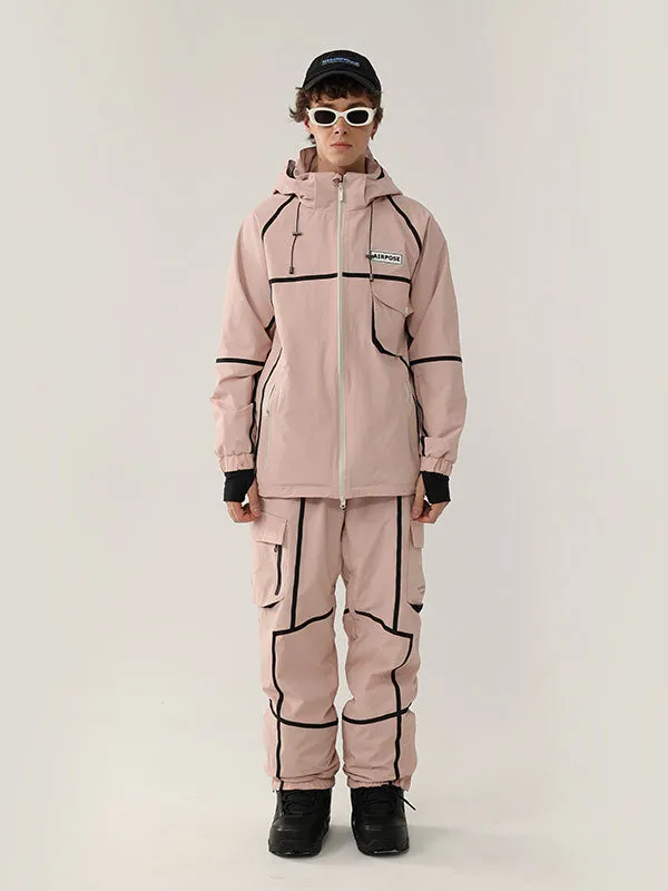 Women's Air Pose Mountain Breaker Stripe Cargo Snow Suits