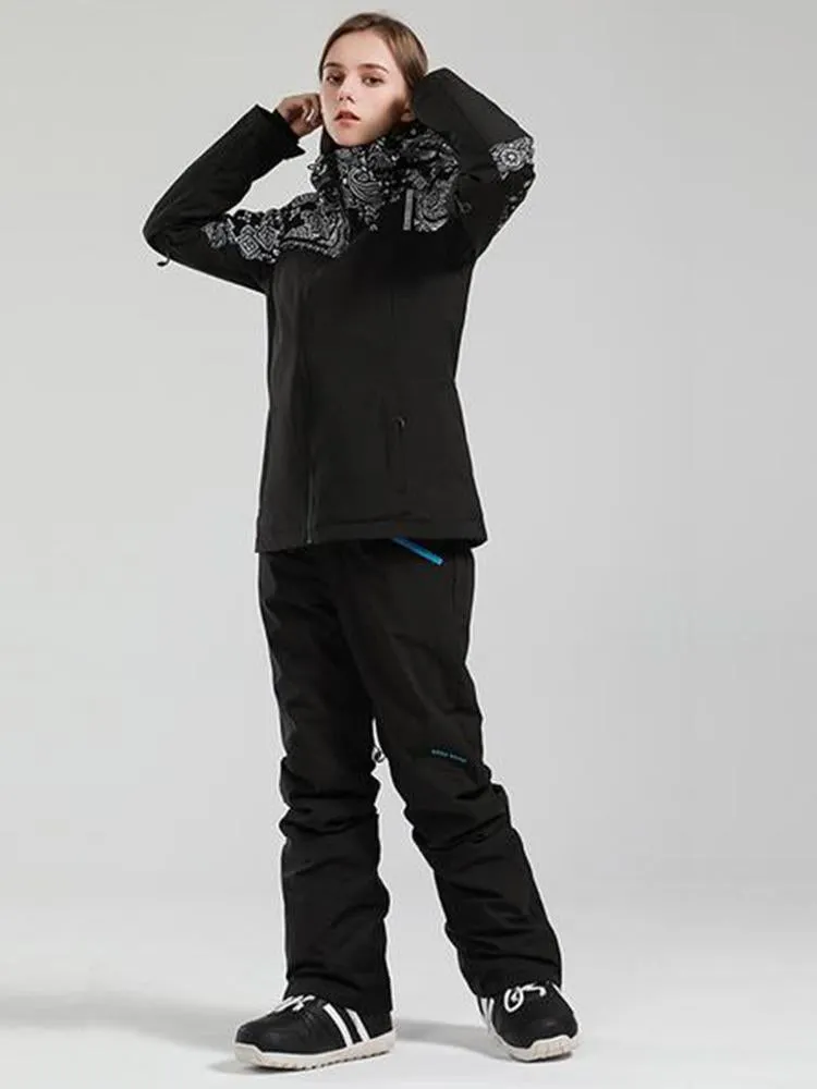 Women's Gsou Snow Back To Mountain Downhill Winter Ski Suit