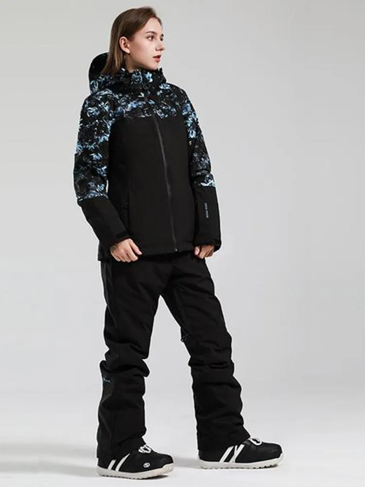 Women's Gsou Snow Back To Mountain Downhill Winter Ski Suit