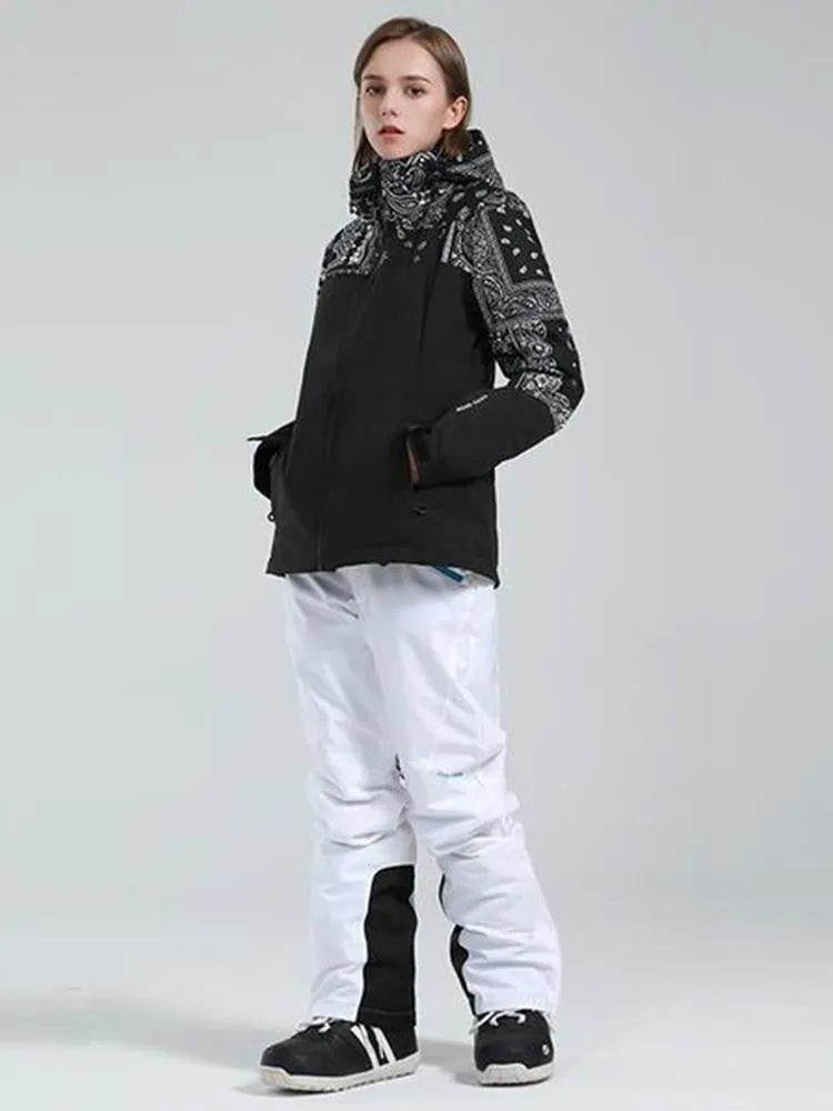 Women's Gsou Snow Back To Mountain Downhill Winter Ski Suit