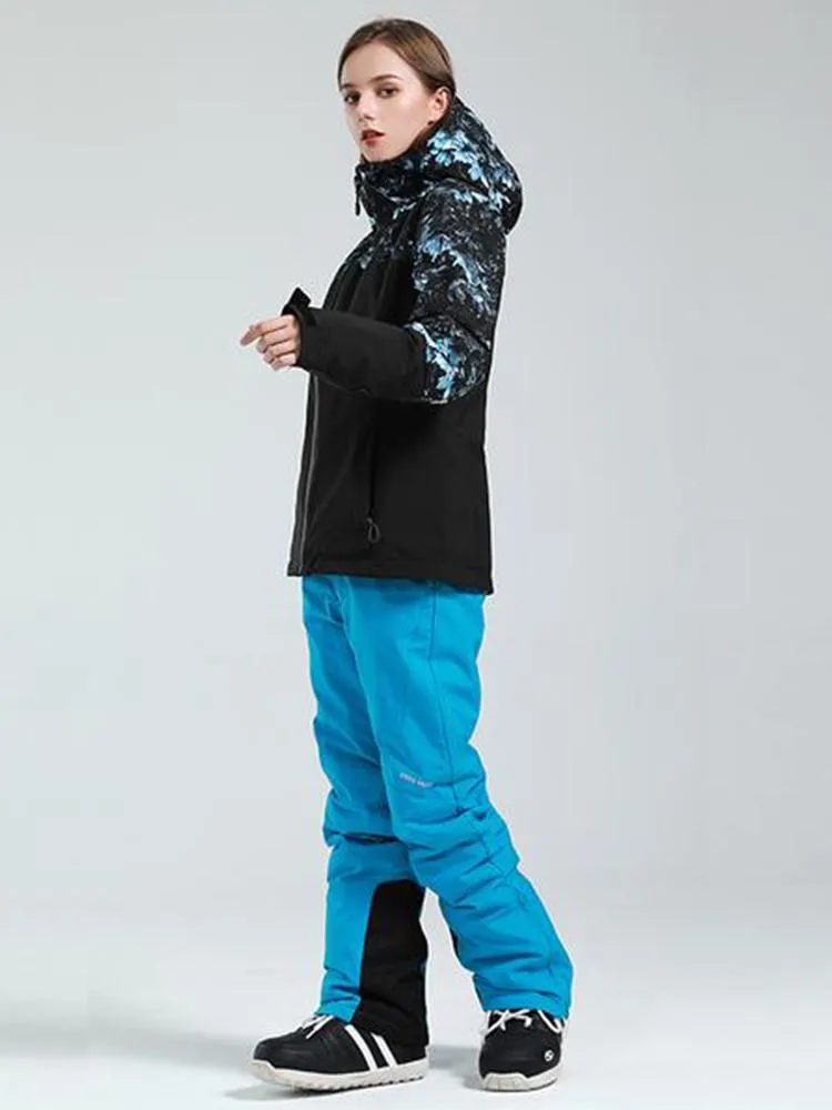 Women's Gsou Snow Back To Mountain Downhill Winter Ski Suit